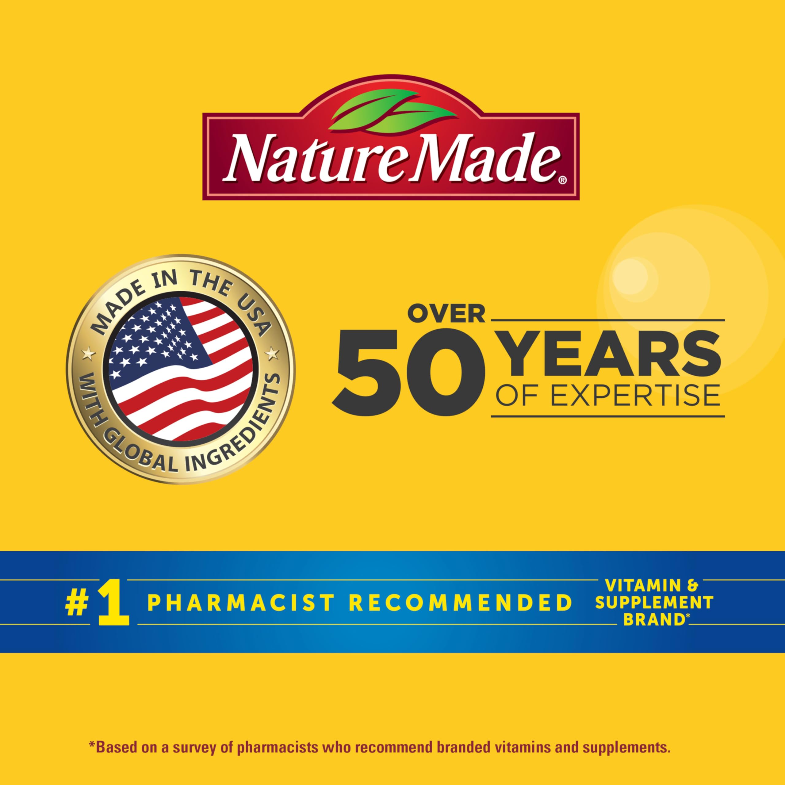 Nature Made Advanced Hair Skin and Nails Gummies, Biotin, Pro Retinol A, Niacinamide, Vitamin C & Vitamin E, 80 Gummies, 40 Day Supply - Image 9