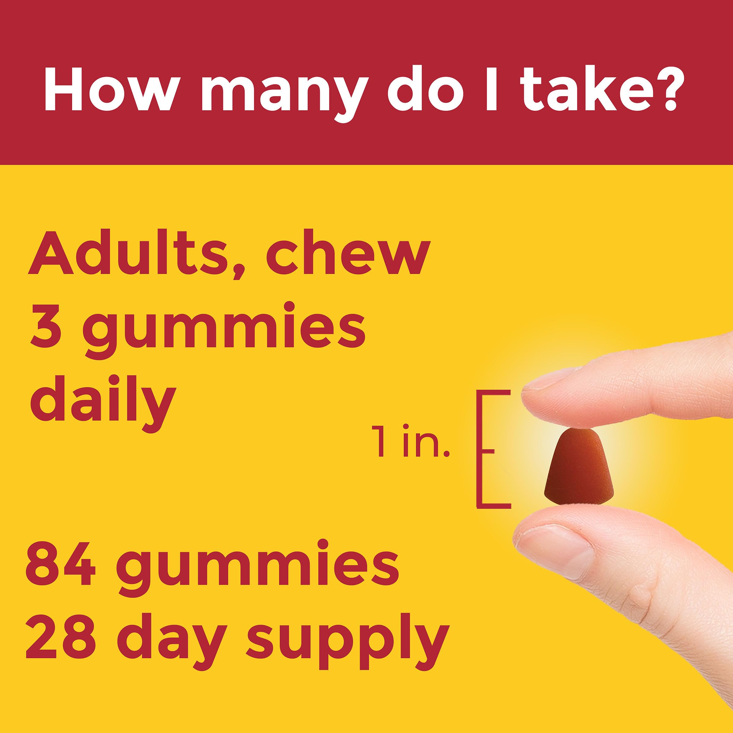 Nature Made Advanced Multivitamin Gummies 50 + for Him, Mens Multivitamins Gummies with Magnesium Citrate, Vitamin D3, Zinc, All 8 B Vitamins, 84 Multi Vitamins, 28 Day Supply - Image 6