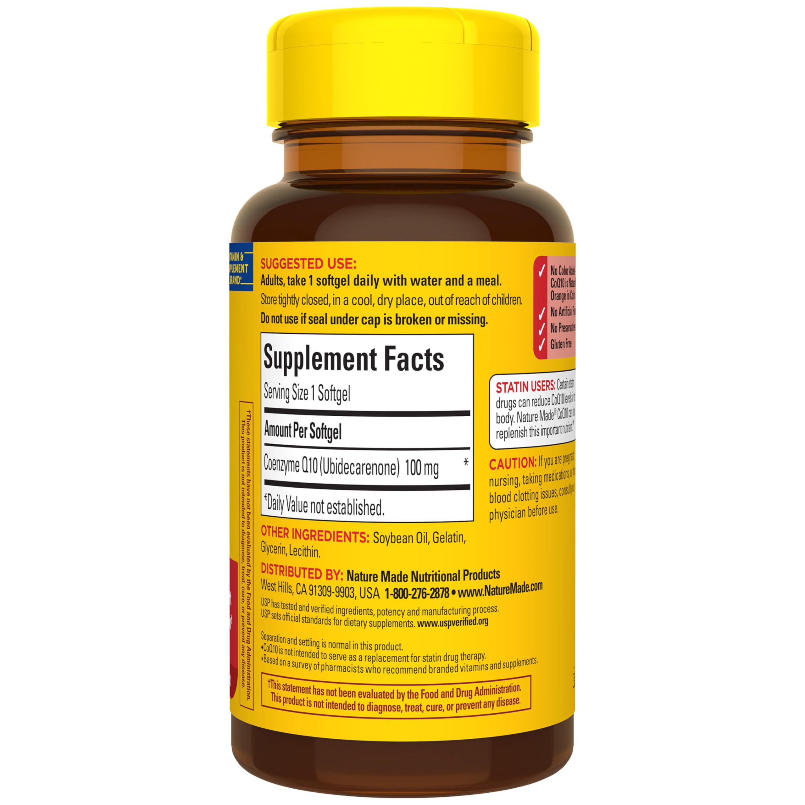 Nature Made CoQ10 100mg Softgels, Dietary Supplement for Heart Health Support, 40 Softgels, 40 Day Supply - Image 8