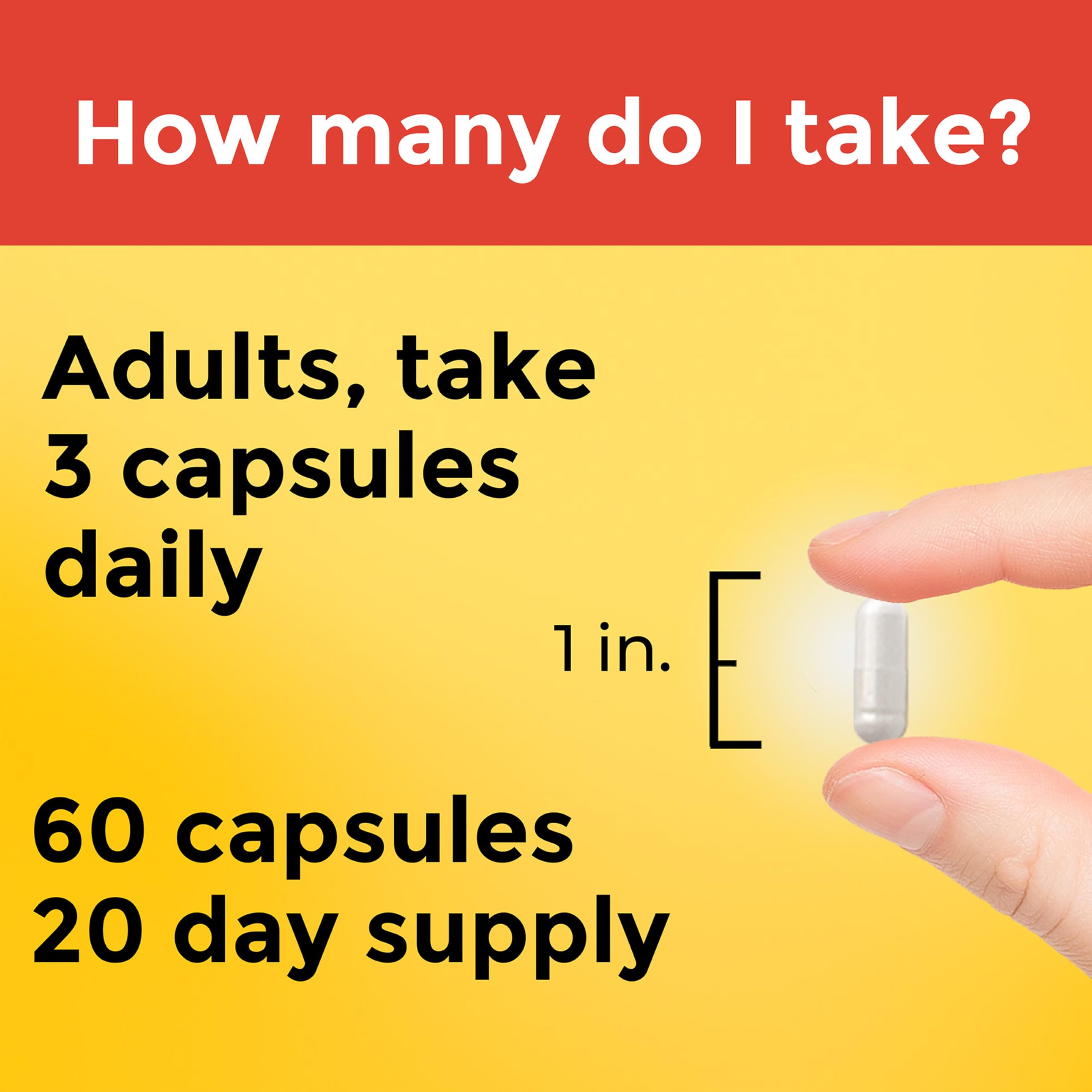 Nature Made Extra Strength Dosage Choline Supplements 800 Mg Per 3 Capsules, Brain Health, Mood, Muscle & Liver Support, Vegetarian, 60 Capsules, 20 Day Supply - Image 4