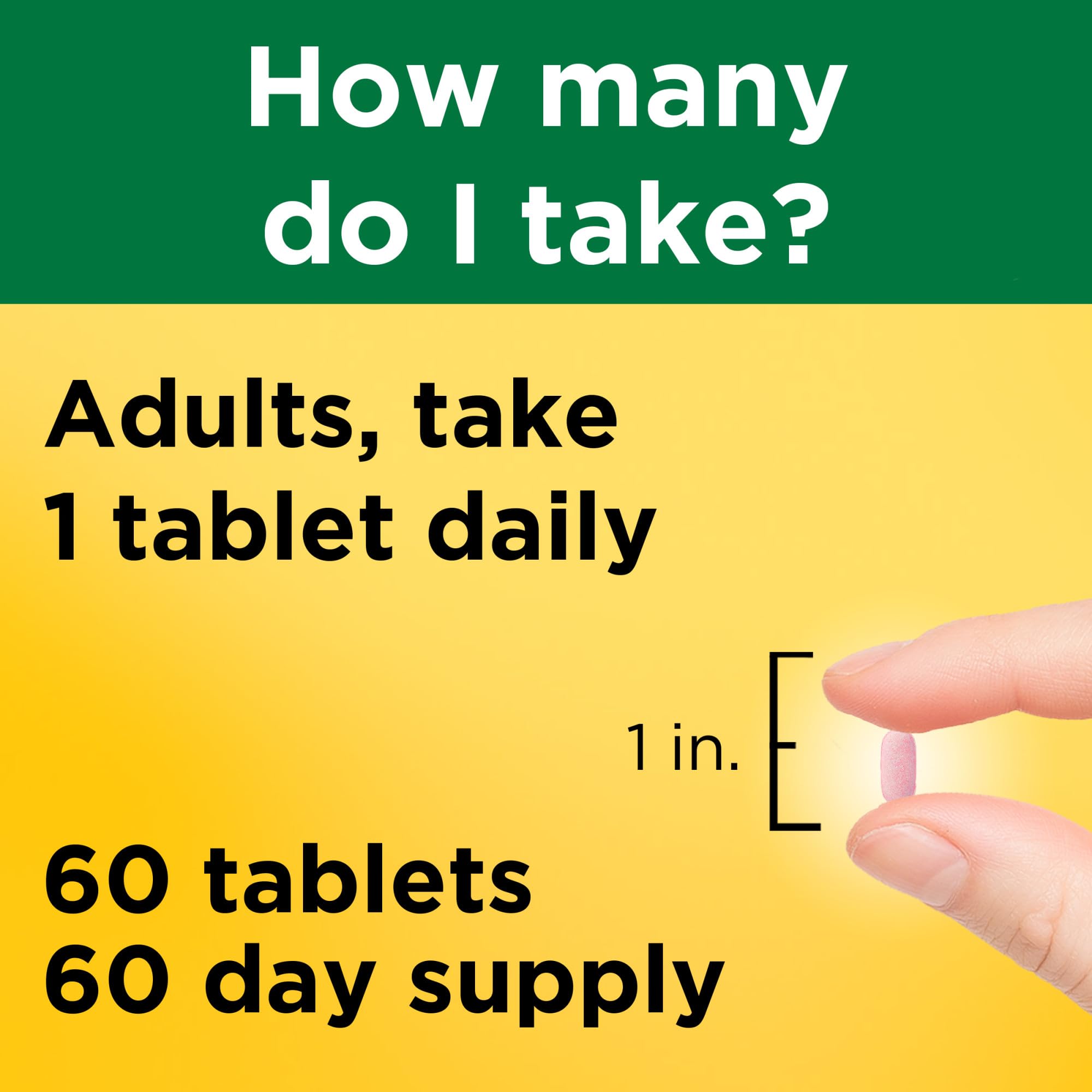 Nature Made Extra Strength Vitamin B12 2500 mcg, B12 Vitamins, Dietary Supplement for Energy Metabolism Support, 60 Tablets, 60 Day Supply - Image 6