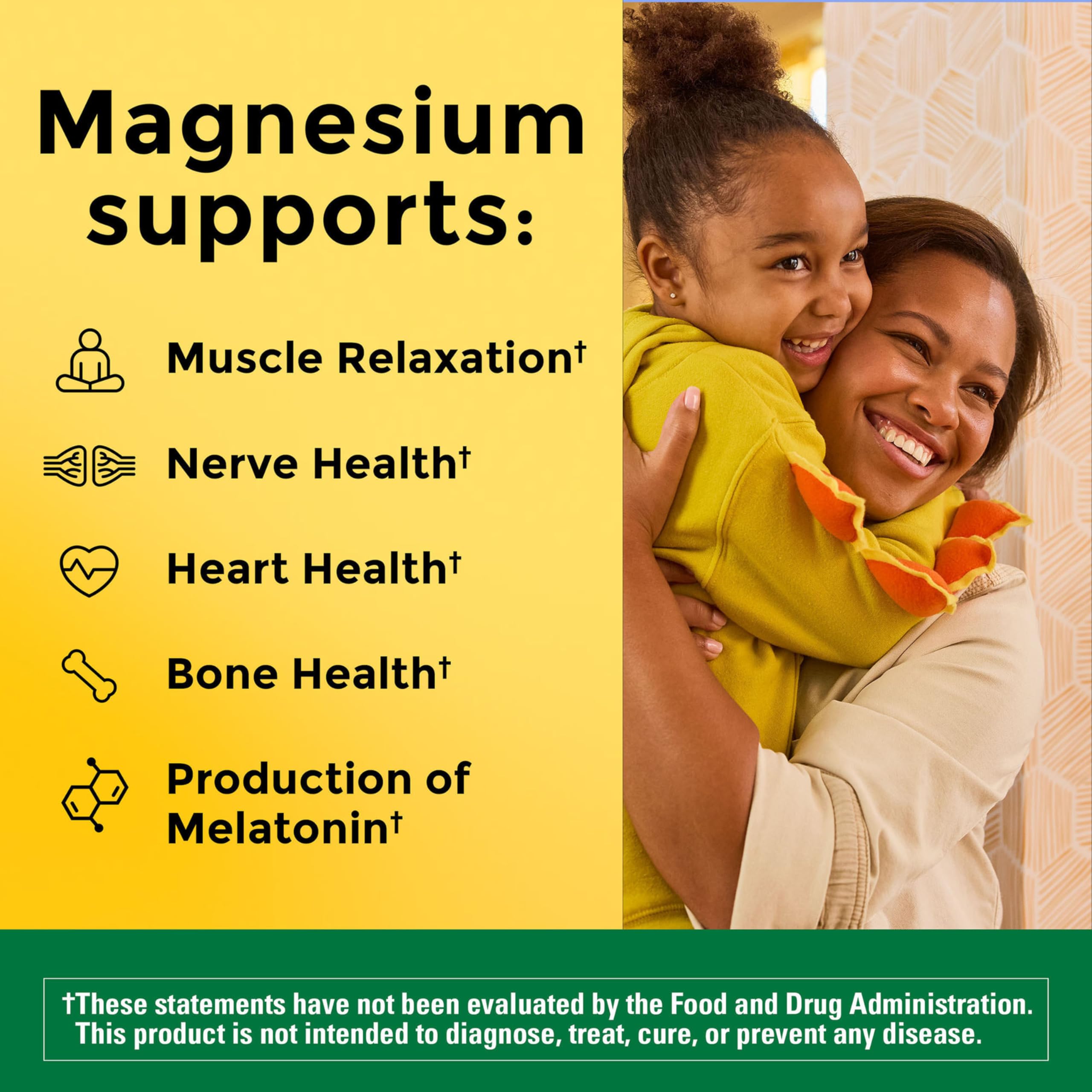 Nature Made Magnesium L-Threonate with Vitamin C & Vitamin D3, Provides 130 mg of Mag from 1800 mg Magnesium L Threonate, Cognitive Support Magnesium Supplement, 90 Capsules, 30 Day Supply - Image 3