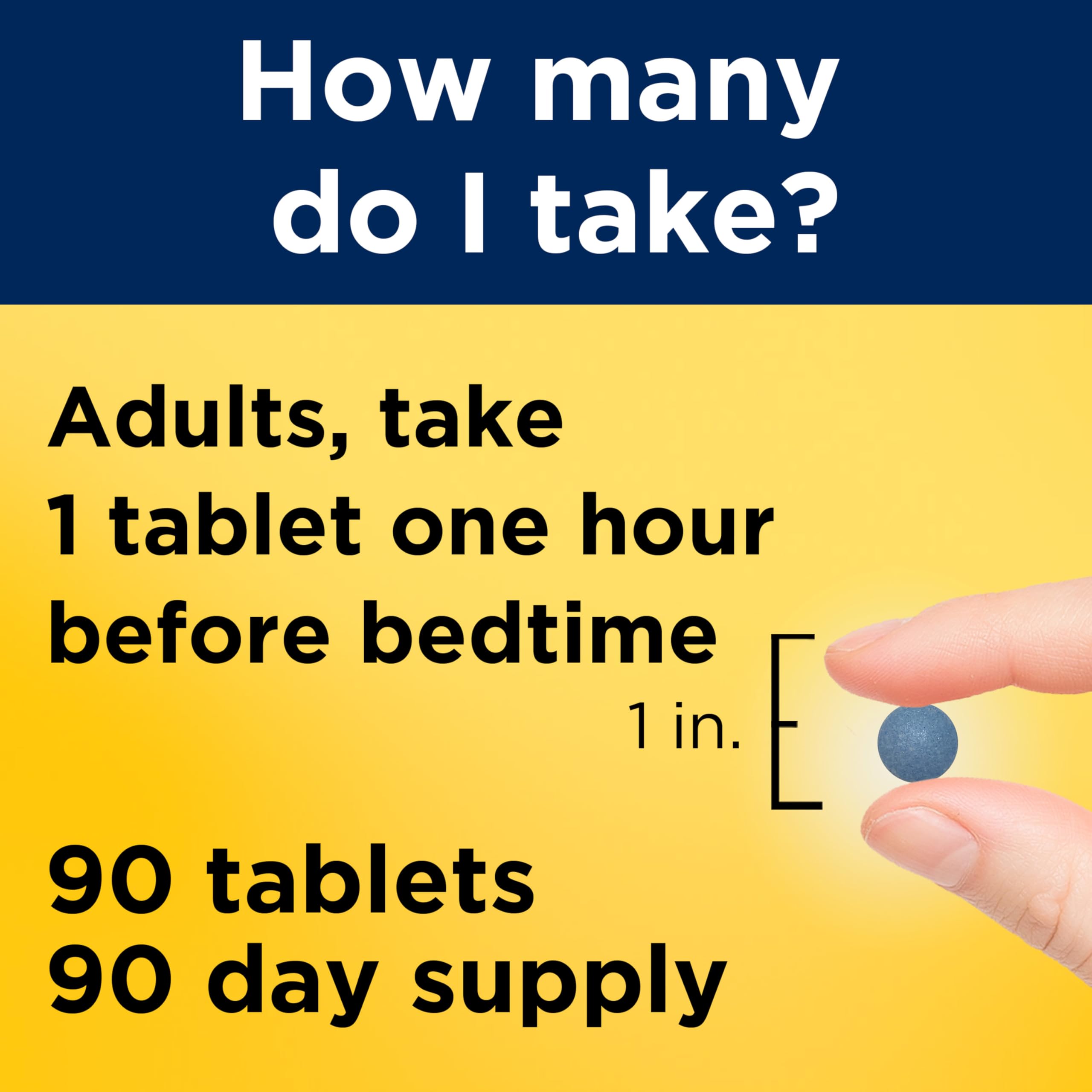 Nature Made Melatonin 4mg Extended Release Tablets, Sleep Supplements for Adults, 100% Drug Free Sleep Aid, 90 Count, 90 Day Supply - Image 4