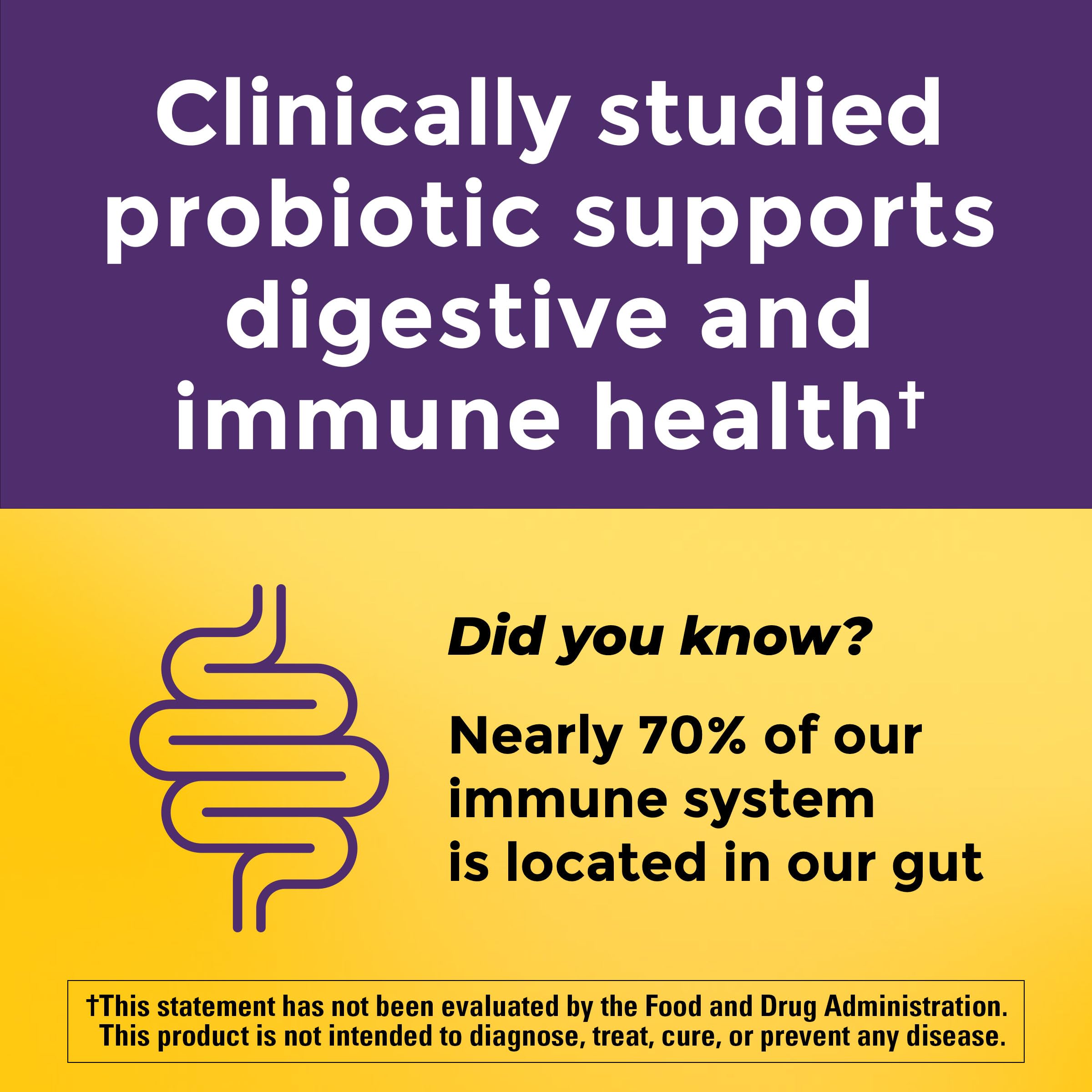 Nature Made Probiotics for Women and Men, Probiotic Capsules 1 Billion CFU from Live Cultures for Immune & Digestive Support, 30 Capsules, 30 Day Supply - Image 3