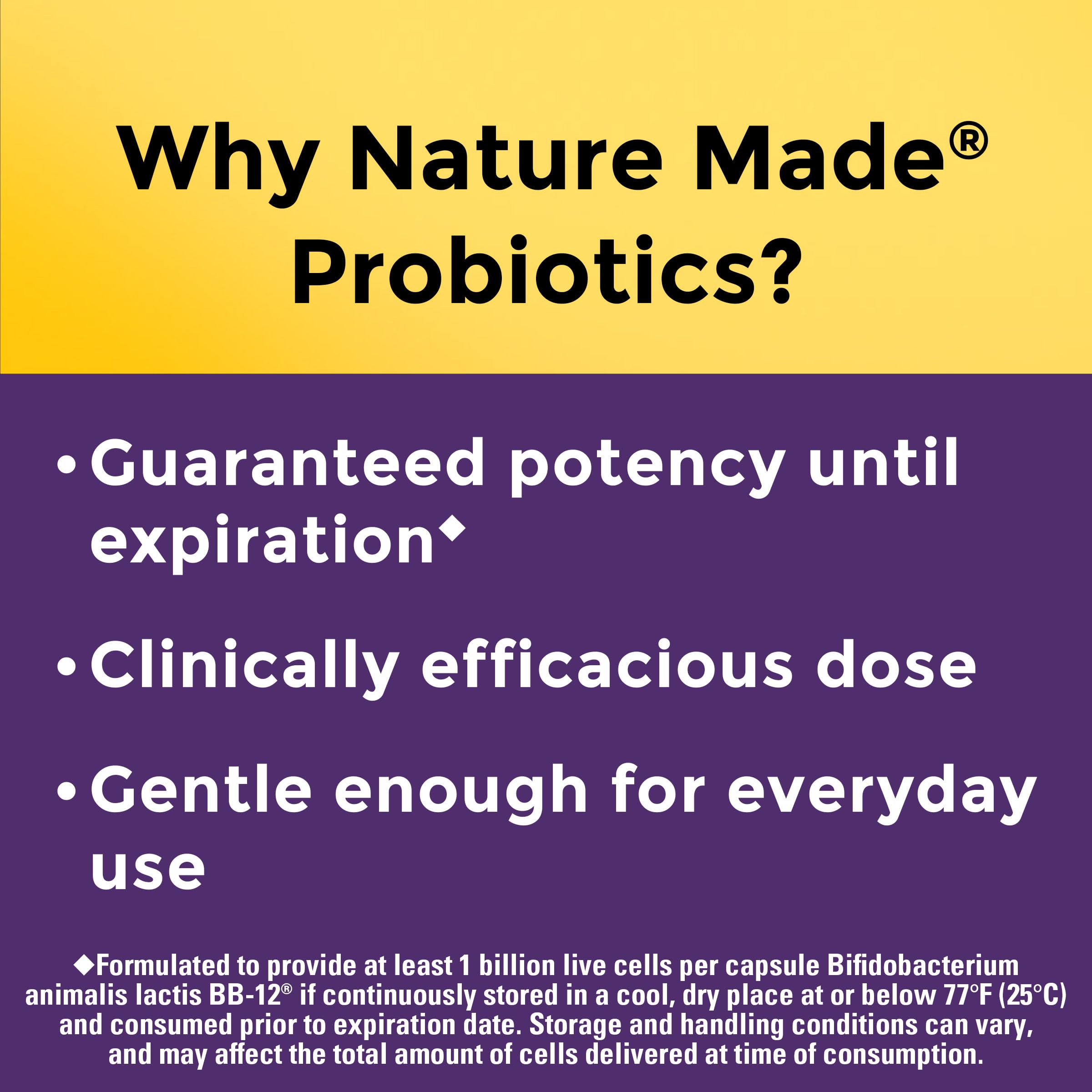Nature Made Probiotics for Women and Men, Probiotic Capsules 1 Billion CFU from Live Cultures for Immune & Digestive Support, 30 Capsules, 30 Day Supply - Image 4