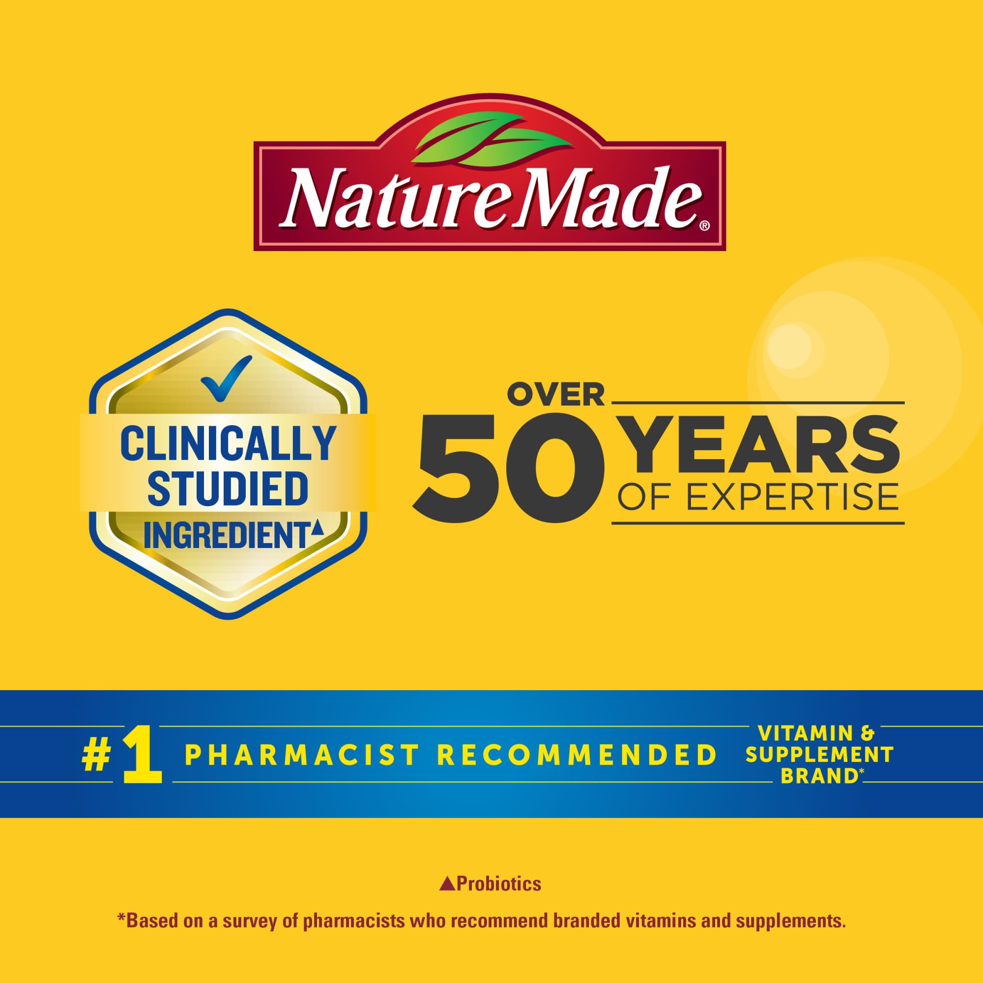 Nature Made Super Greens with Probiotic Capsules, Made with 1/2 Cup Veggies Per Serving + Probiotics for Digestive Health, 75 Capsules, 25 Day Supply - Image 6