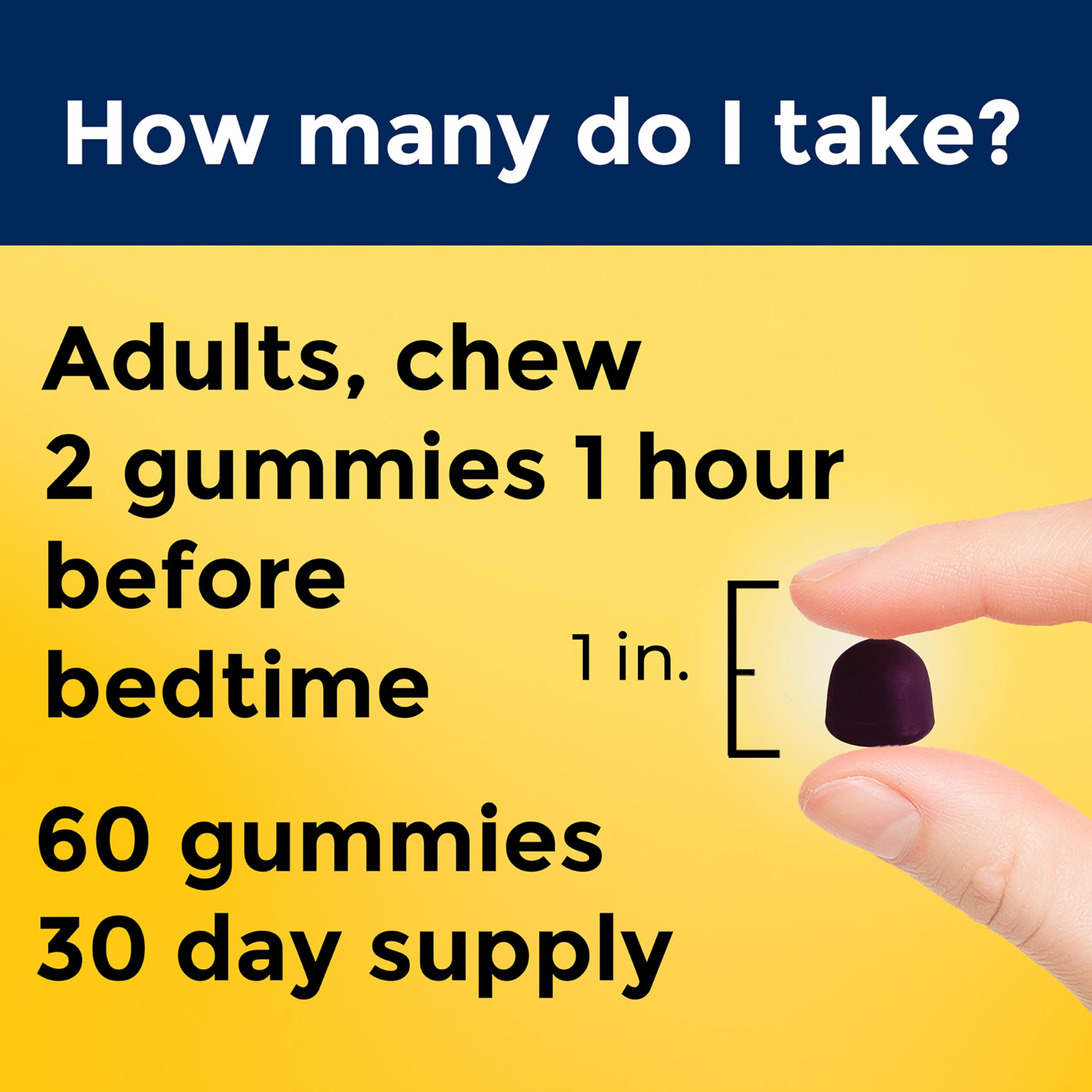 Nature Made Time Release Melatonin Gummies 10mg per Serving, Maximum Strength Dosage Sleep Aid for Adults, 100% Drug Free, 60 Gummies, 30 Day Supply - Image 4