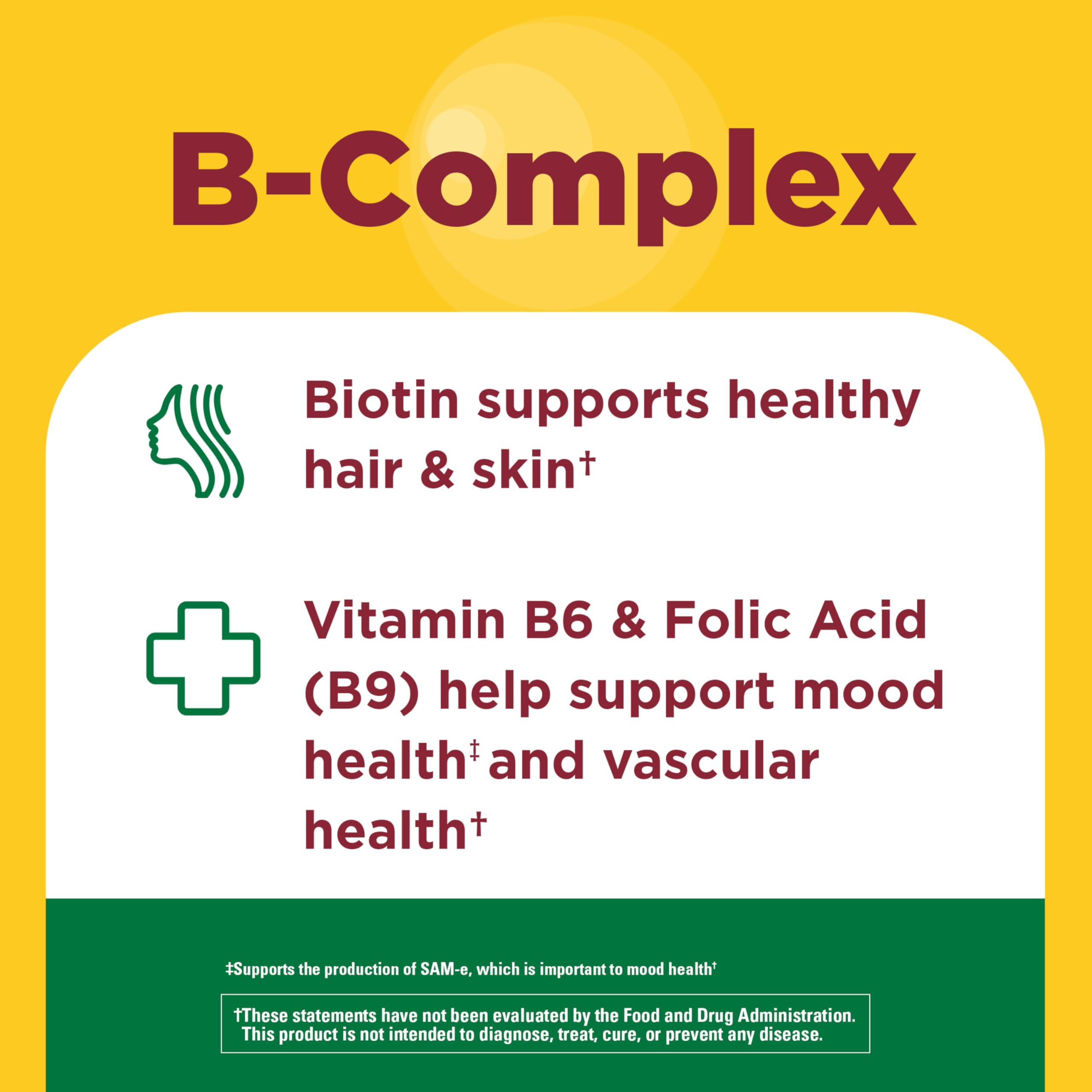 Nature Made Vitamin B Complex Gummies, 5 B Vitamins for Energy and Brain Support, 60 Pectin Based Gummies, 60 Day Supply - Image 3