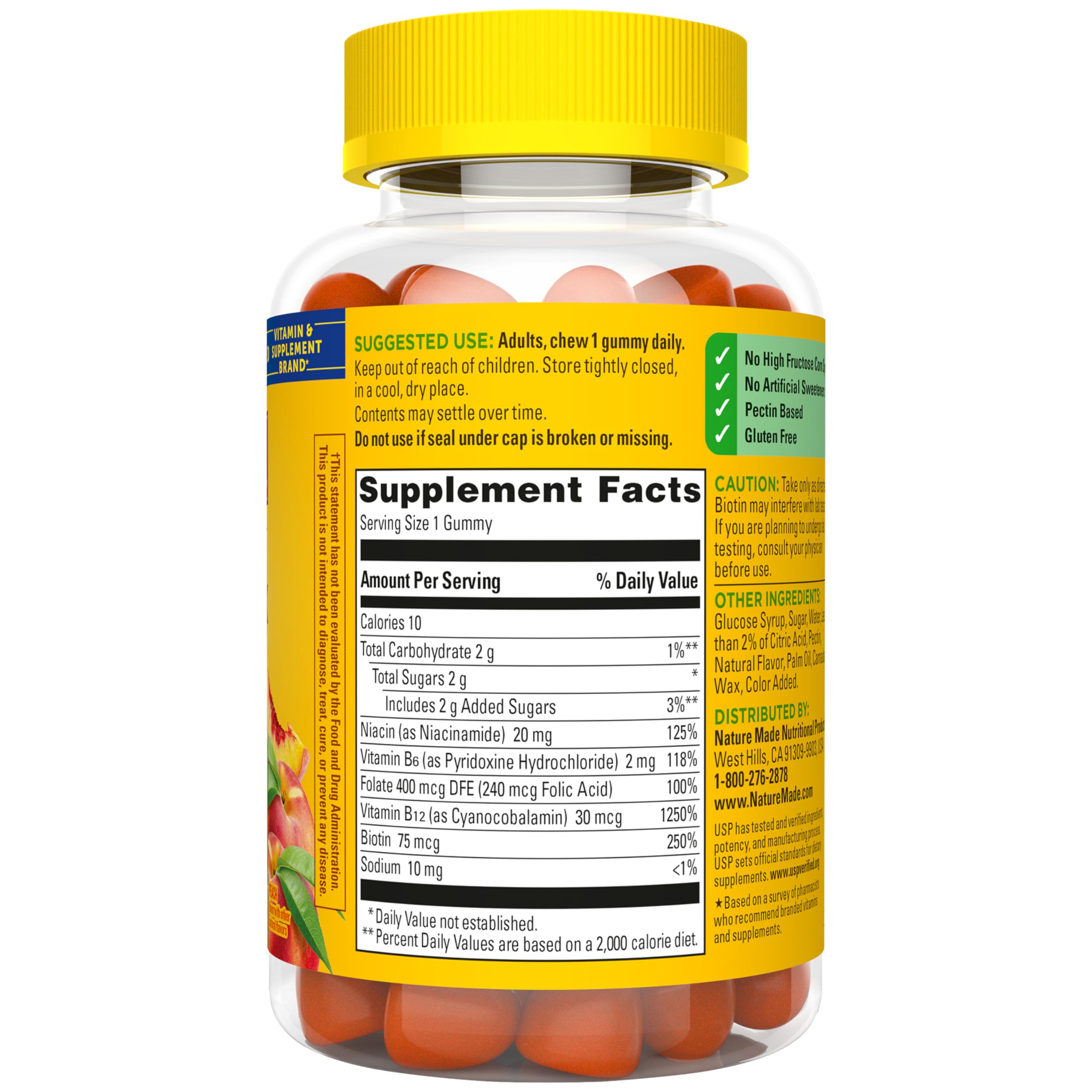 Nature Made Vitamin B Complex Gummies, 5 B Vitamins for Energy and Brain Support, 60 Pectin Based Gummies, 60 Day Supply - Image 9