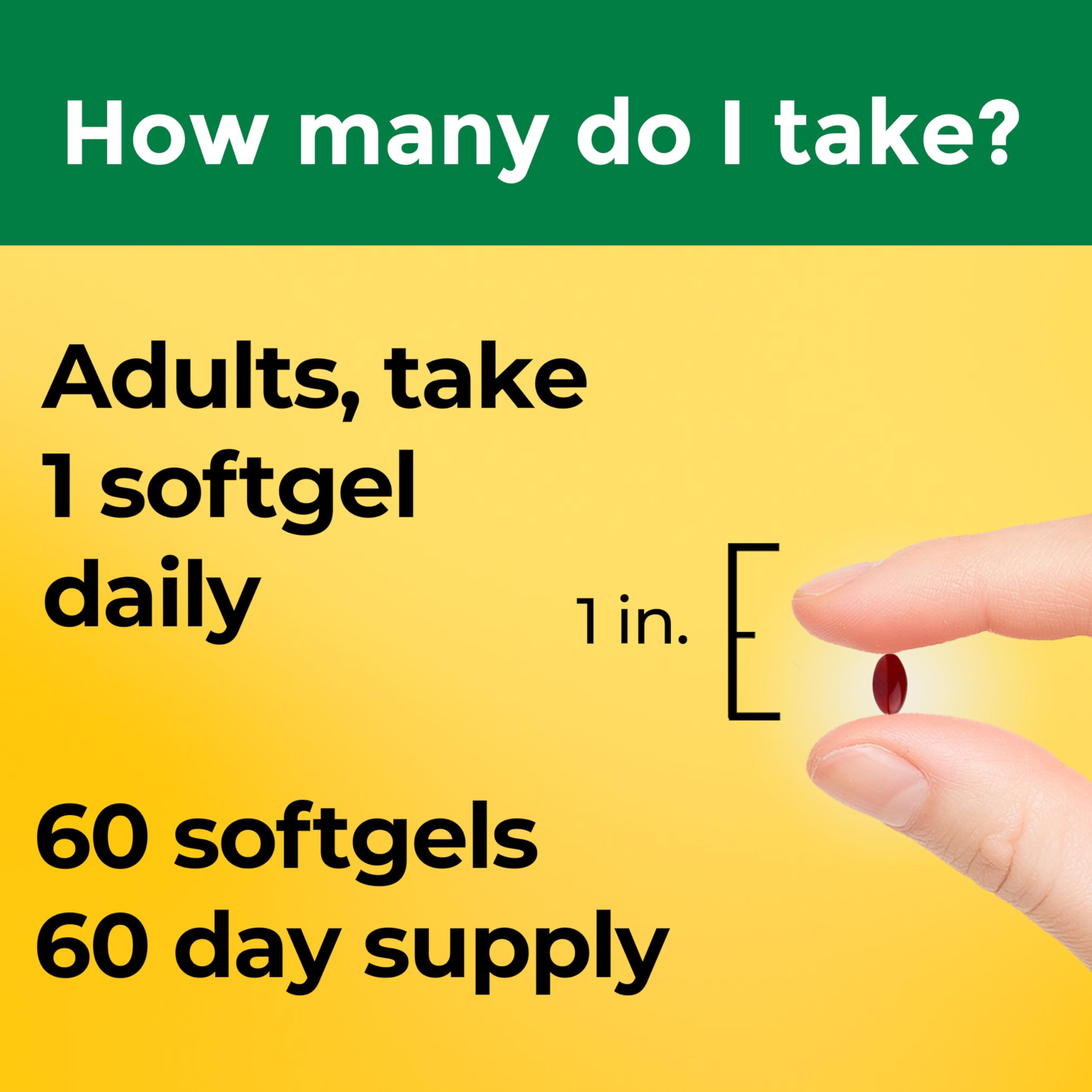 Nature Made Vitamin B12 Extra Strength 3000 mcg, B12 Vitamin Supplement for Energy Metabolism Support, 60 Softgels, 60 Day Supply - Image 5