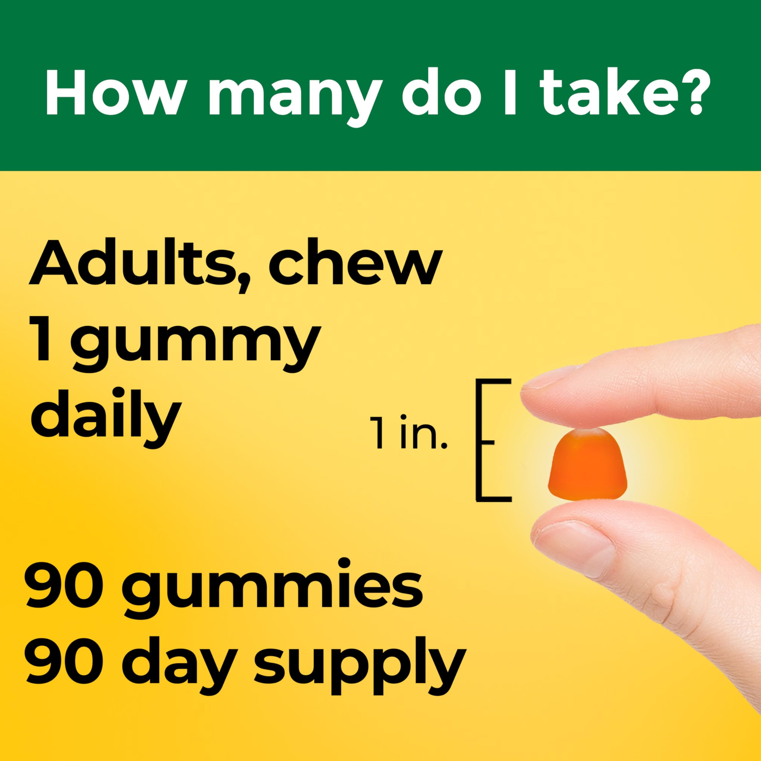 Nature Made Vitamin D3 1000 IU Gummies, Bone, Teeth, Muscle and Immune Health Support, 90 Day Supply, 90 Vitamin D Gummies for Adults - Image 5