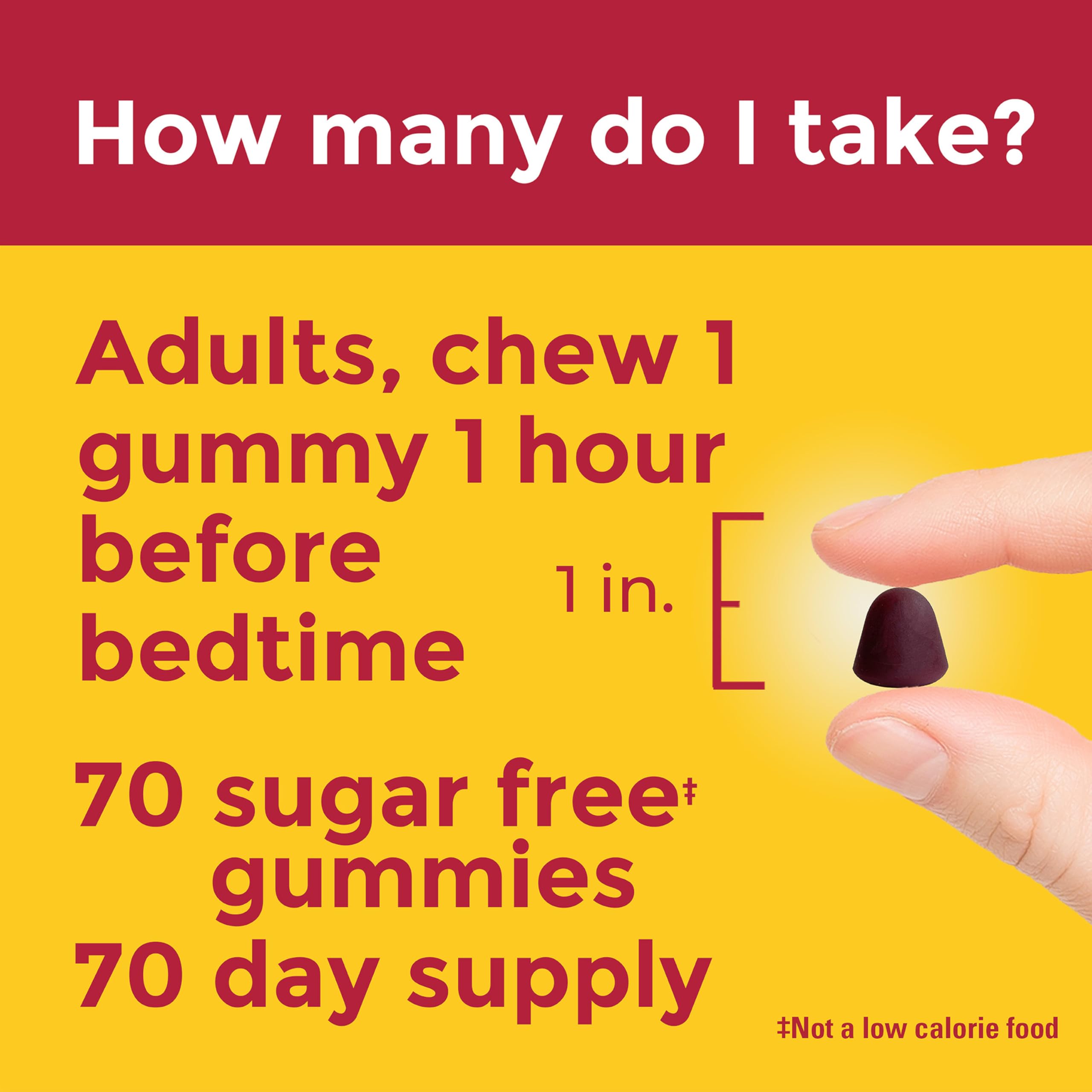 Nature Made Zero Sugar Melatonin 5mg Sleeping Gummies for Adults Extra Strength, 100% Drug Free Sleep Aid, Aspartame Free, 70 Sugar Free Melatonin Gummies, 70 Day Supply - Image 4